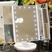 Magnifying 3 Folding LED Makeup Mirror