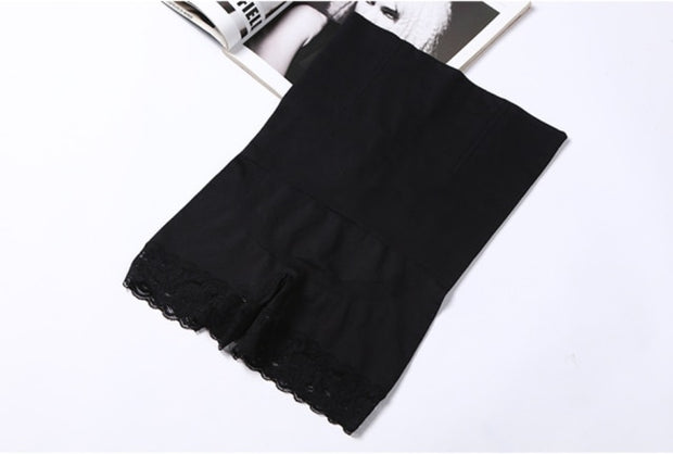 SH-0002 Lady high waist lift buttocks seamless body shaper underwear lace waist safety pants women shaping shorts