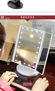 Magnifying 3 Folding LED Makeup Mirror