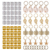 80pcs Gold Hair Braid Dreadlocks