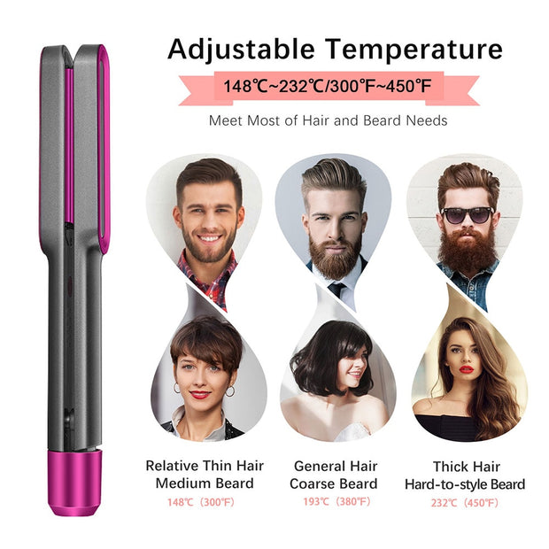 3D Rotating Flat Plate Hair Iron