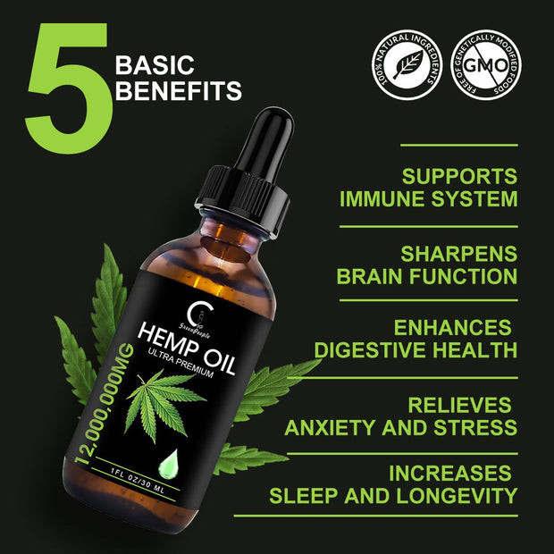 Pain Anxiety Relief Hemp Seed Oil