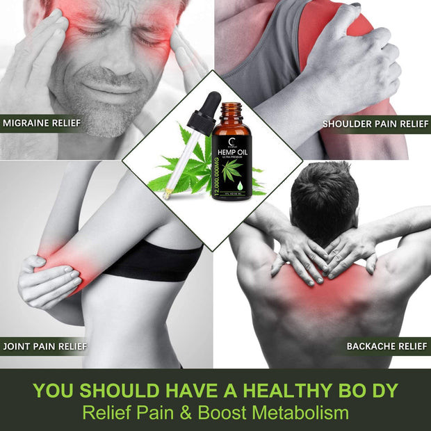Pain Anxiety Relief Hemp Seed Oil