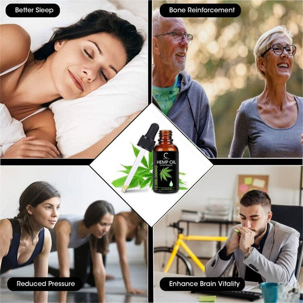Pain Anxiety Relief Hemp Seed Oil