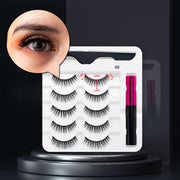 Magnetic Eyelashes, Waterproof Liquid Eyeliner With Tweezer Makeup Set
