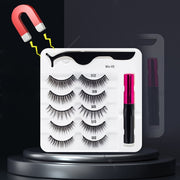 Magnetic Eyelashes, Waterproof Liquid Eyeliner With Tweezer Makeup Set