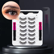 Magnetic Eyelashes, Waterproof Liquid Eyeliner With Tweezer Makeup Set