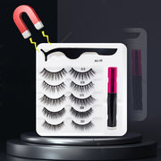Magnetic Eyelashes, Waterproof Liquid Eyeliner With Tweezer Makeup Set