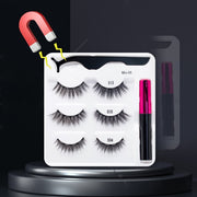 Magnetic Eyelashes, Waterproof Liquid Eyeliner With Tweezer Makeup Set