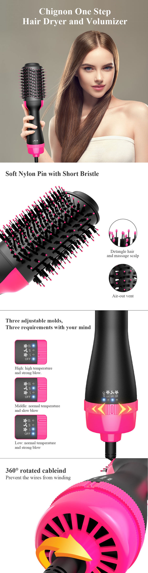 Electric Styling Hair Dryer & Air Brush