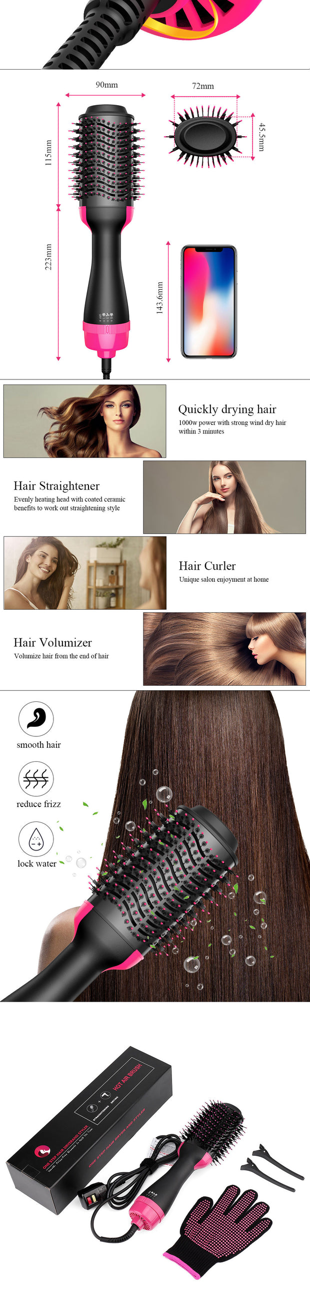 Electric Styling Hair Dryer & Air Brush