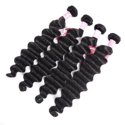 Brazilian Loose Deep Hair Weave 4 Bundle