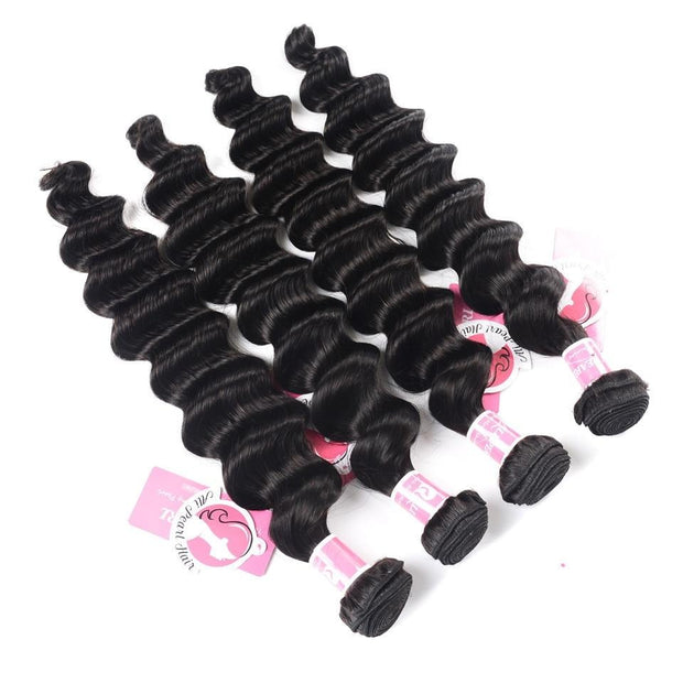 Brazilian Loose Deep Hair Weave 4 Bundle